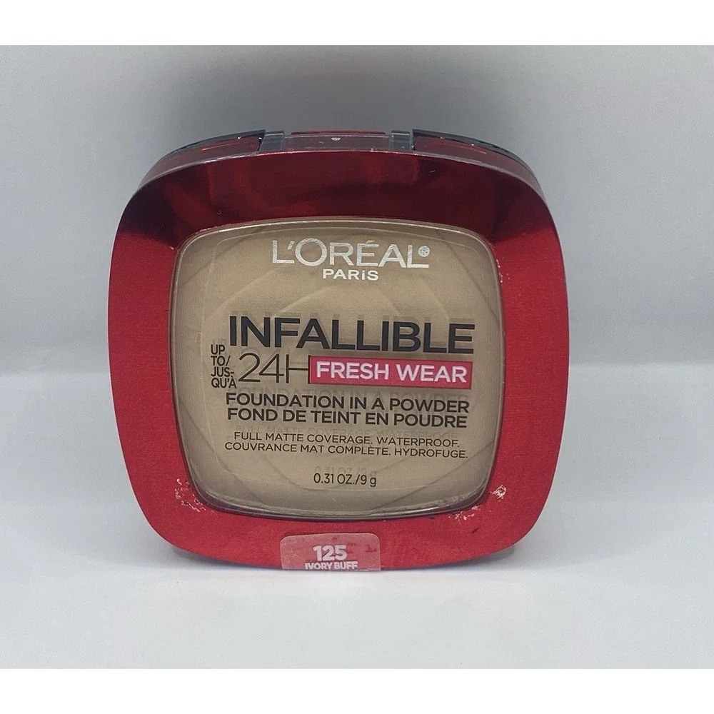 L'Oreal Paris Infallible Up to 24H Fresh Wear Foundation Powder 125 Ivory Buff